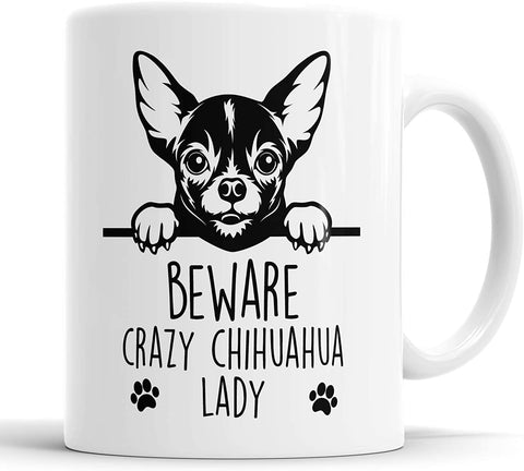 Chihuahua Beware Crazy Chihuahua Lady Mug