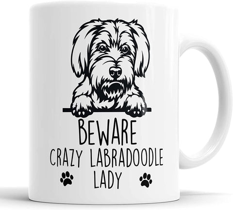 Crazy Labradoodle Lady Mug