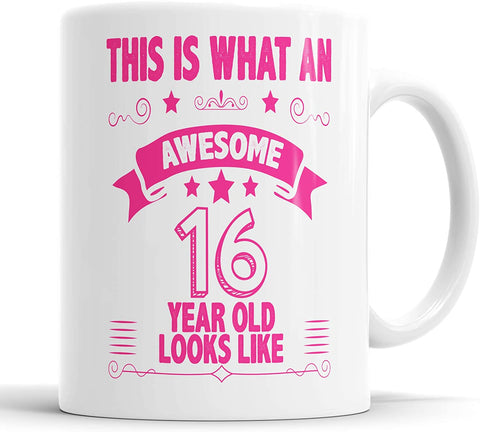 This is What an Awesome 16 Year Old Looks Like Mug  (Pink)
